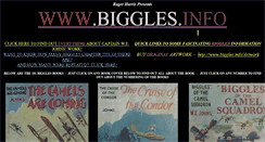 Desktop Screenshot of biggles.info